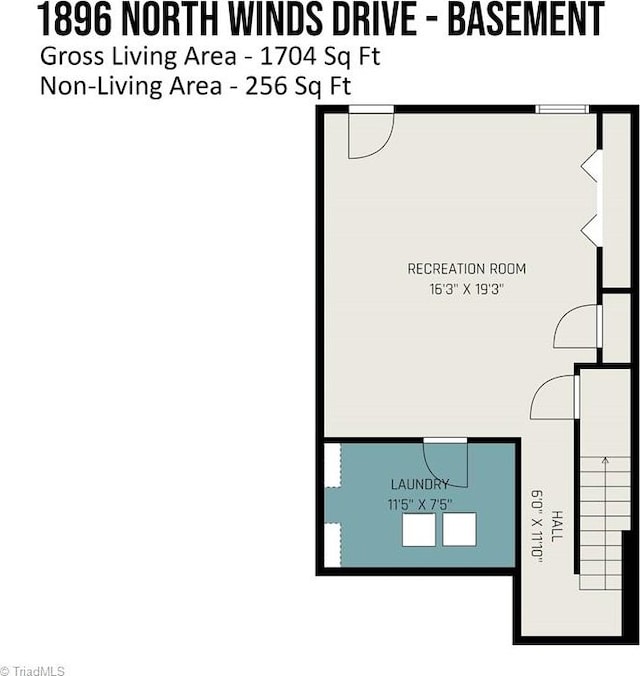 1896 Winds Dr, Winston-Salem, NC 27127 - view of room layout