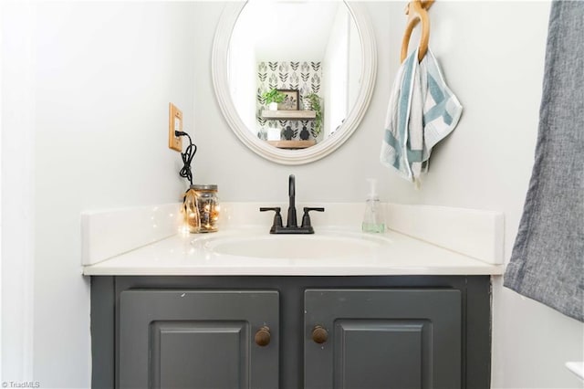 bathroom featuring vanity