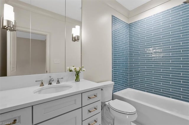 905 Brookside Dr, Greensboro, NC 27408 - full bath with toilet, vanity, and shower / bathing tub combination