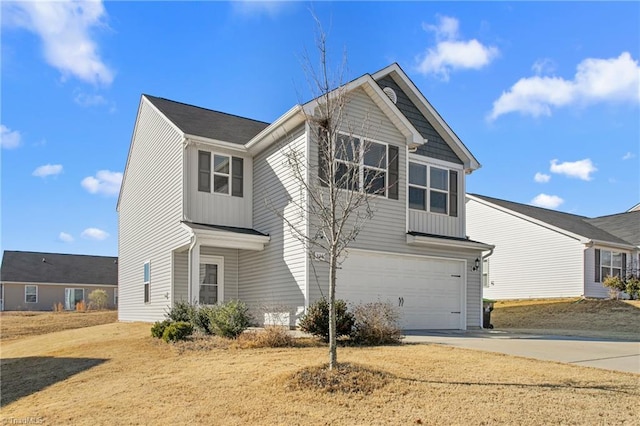 view of front of house featuring a garage