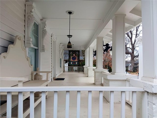 view of patio / terrace with a porch