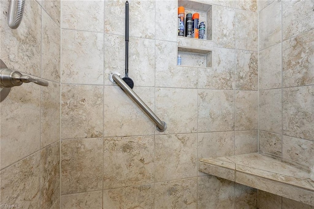 275 Obsidium Ct, Gibsonville, NC 27249 - bathroom view of a tile shower