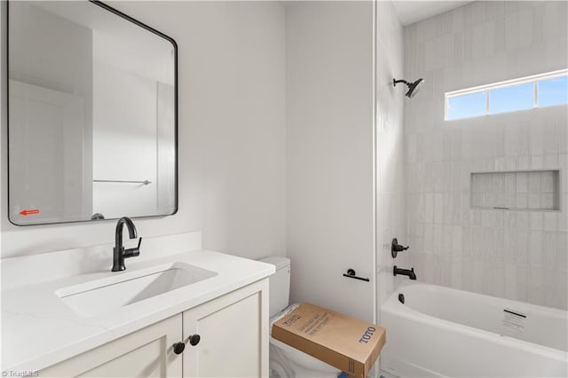 1341 Maple Chase Ln, Winston-Salem, NC 27106 - bathroom with vanity and bathtub / shower combination