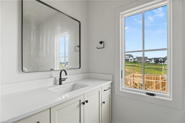 1341 Maple Chase Ln, Winston-Salem, NC 27106 - bathroom featuring vanity and healthy amount of natural light