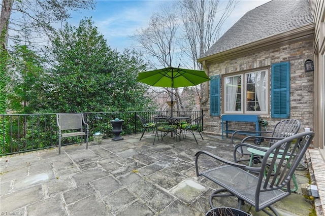 view of patio / terrace with outdoor dining area