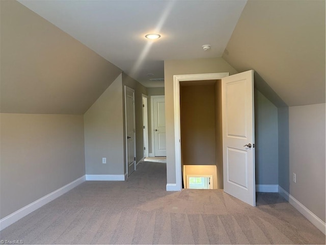 864 Midway School Rd, Winston-Salem, NC 27107 - bonus room featuring lofted ceiling, carpet flooring, and baseboards