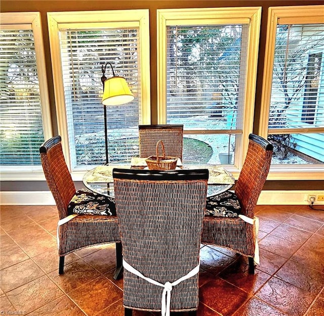 view of dining area