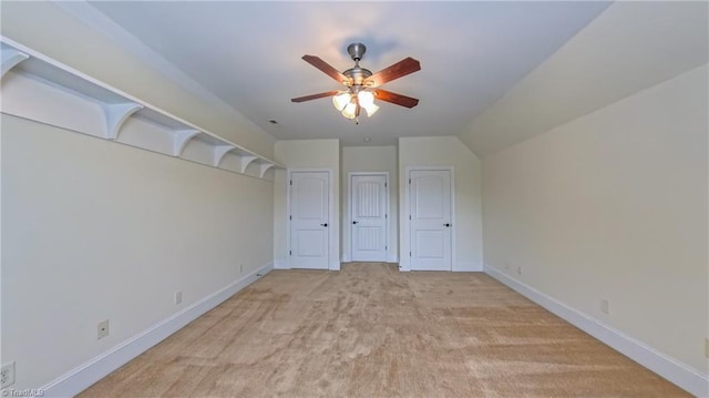 5567 Foxgate Cir, Winston-Salem, NC 27106 - unfurnished bedroom with light carpet and a ceiling fan