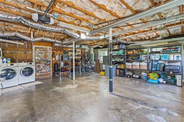 2664 Old Thomasville Rd, Winston-Salem, NC 27107 - below grade area featuring independent washer and dryer and a garage