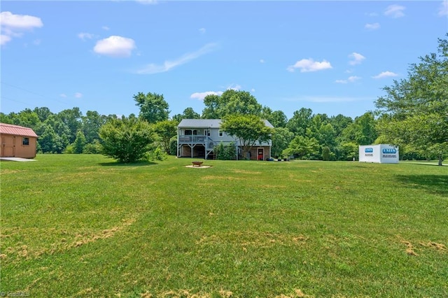 2664 Old Thomasville Rd, Winston-Salem, NC 27107 - view of green lawn with a deck
