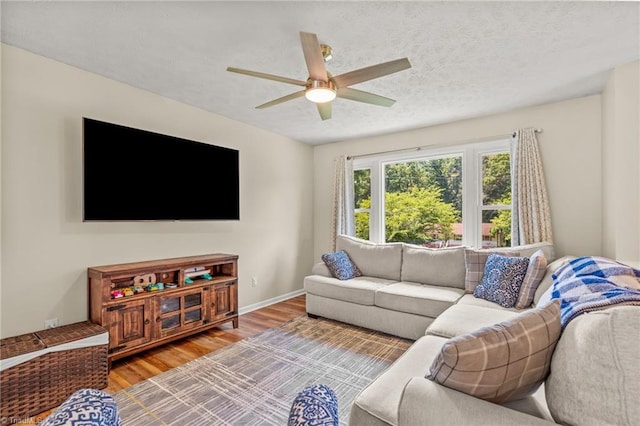 2664 Old Thomasville Rd, Winston-Salem, NC 27107 - living area with wood finished floors and a ceiling fan