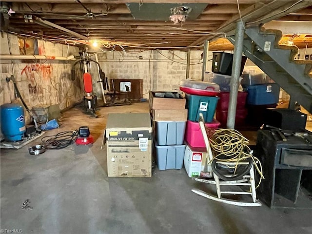 view of storage room