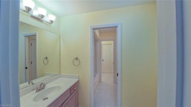 1005 Fallbrook Ln, Lewisville, NC 27023 - bathroom featuring vanity and tile patterned flooring