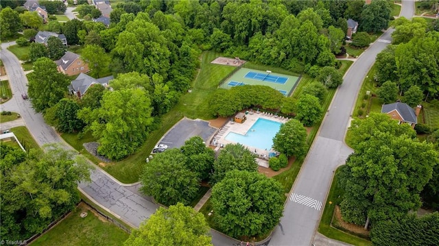 1005 Fallbrook Ln, Lewisville, NC 27023 - view of property location featuring a pool area