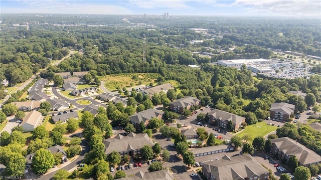 1380 Heritage Pointe Dr Unit 310, Winston-Salem, NC 27127 - aerial view of residential area with a heavily wooded area