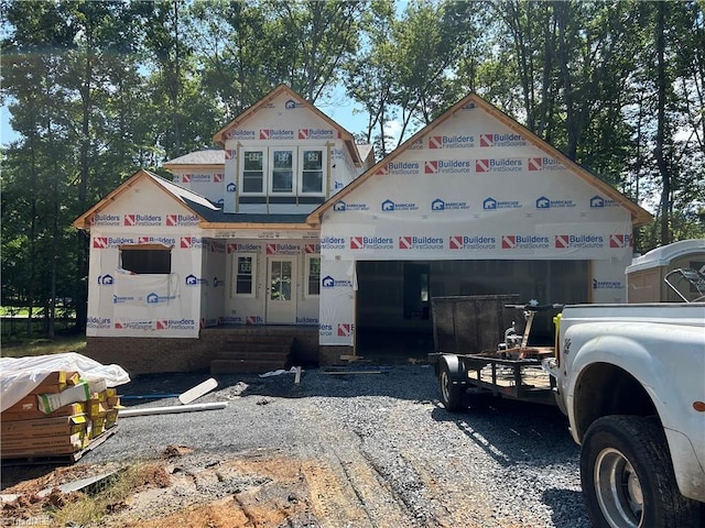 540 N Timberlea St, Liberty, NC 27298 - property in mid-construction featuring a garage