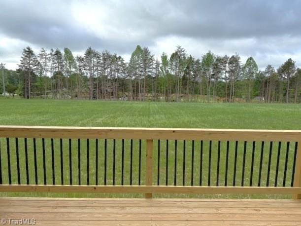 7607 Valhalla Way Lot 20, Greensboro, NC 27409 - wooden deck featuring a yard