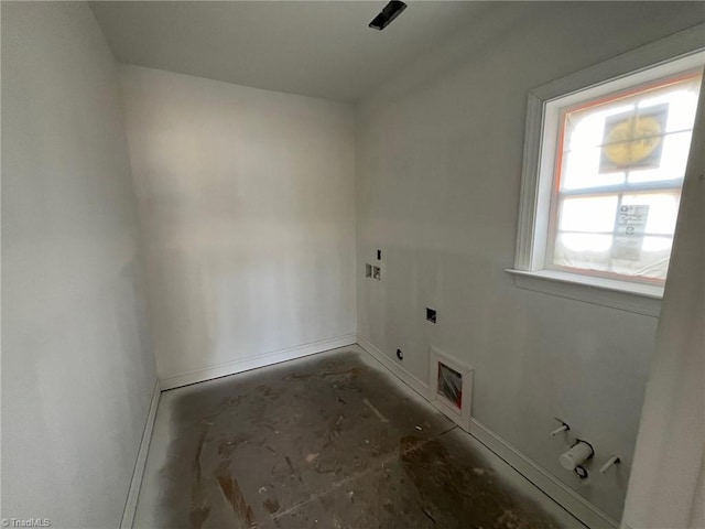 laundry room with hookup for an electric dryer