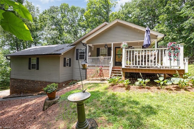 1973 Old Mountain Rd, Thomasville, NC 27360 - ranch-style home featuring a front lawn and a porch