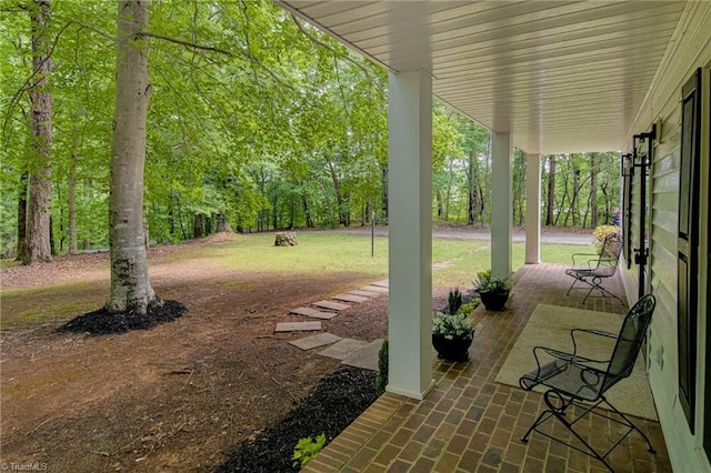 view of patio / terrace featuring a porch