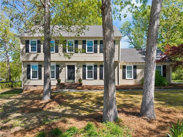 4105 Waldenbrook Rd, Greensboro, NC 27407 - colonial inspired home featuring crawl space and a shingled roof