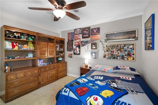 4105 Waldenbrook Rd, Greensboro, NC 27407 - carpeted bedroom featuring ceiling fan and baseboards