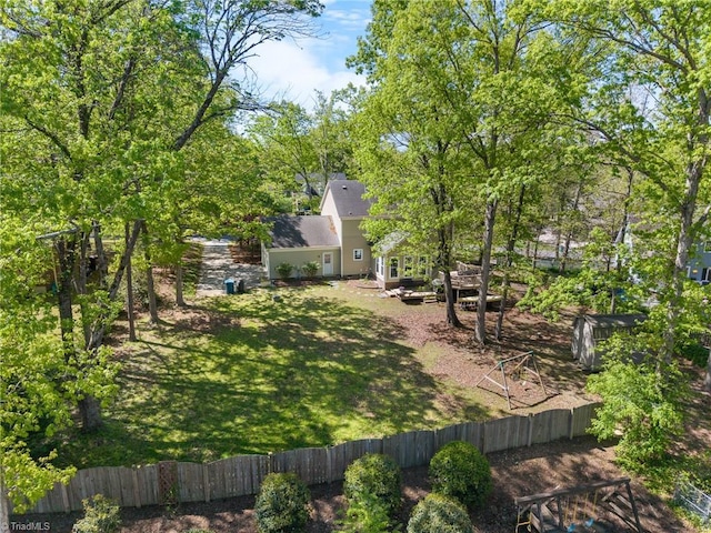 4105 Waldenbrook Rd, Greensboro, NC 27407 - view of yard featuring fence