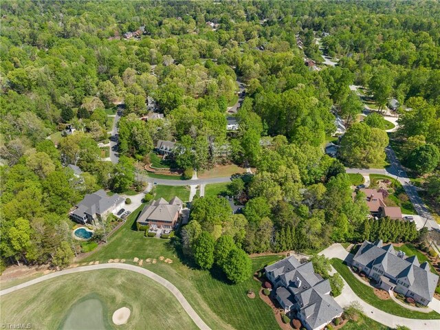 4105 Waldenbrook Rd, Greensboro, NC 27407 - birds eye view of property with a view of trees and a residential view