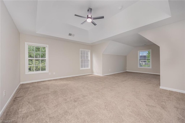 3510 Meadow Glen Ct, Clemmons, NC 27012 - additional living space featuring ceiling fan, carpet flooring, baseboards, and visible vents