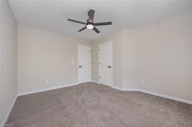 3510 Meadow Glen Ct, Clemmons, NC 27012 - carpeted empty room featuring a ceiling fan and baseboards