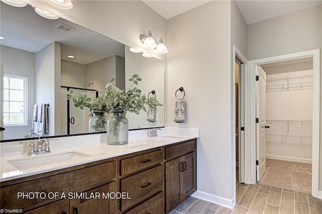 bathroom with vanity