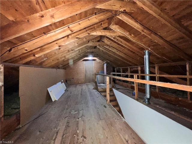508 Audubon Dr, Greensboro, NC 27410 - unfinished attic featuring an upstairs landing