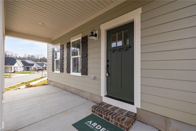 1815 Cleburne Ter, Kernersville, NC 27284 - view of exterior entry with a porch and a residential view