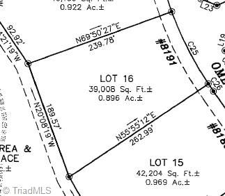 8191 Omega Way, Summerfield NC, 27358 land for sale