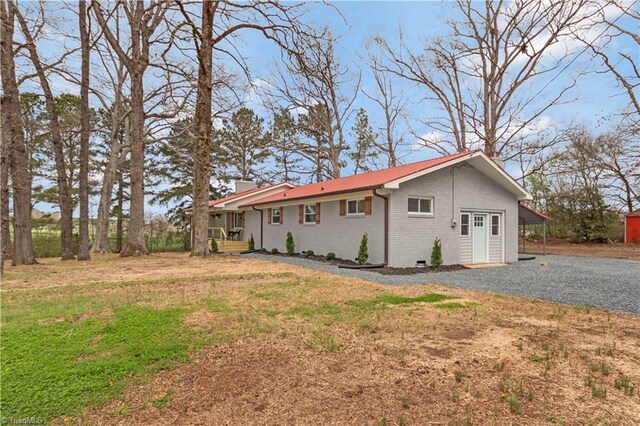 4566 Fork Rd, Norwood, NC 28128 - view of property exterior featuring brick siding