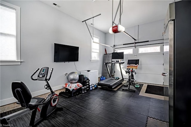 view of exercise room