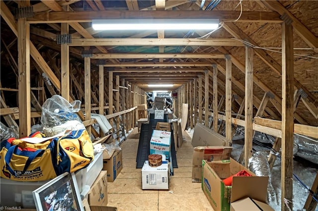 view of attic