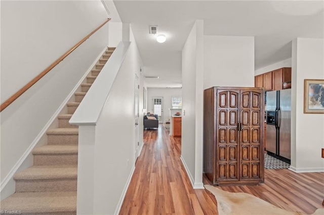 interior space featuring light hardwood / wood-style flooring