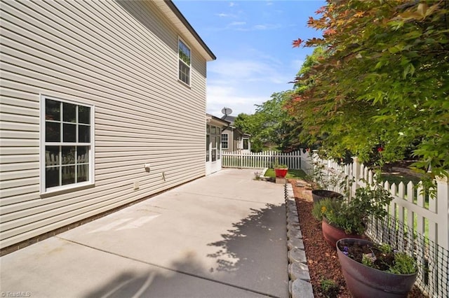 view of patio / terrace featuring a fenced backyard
