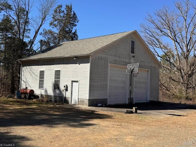 exterior space with an outdoor structure