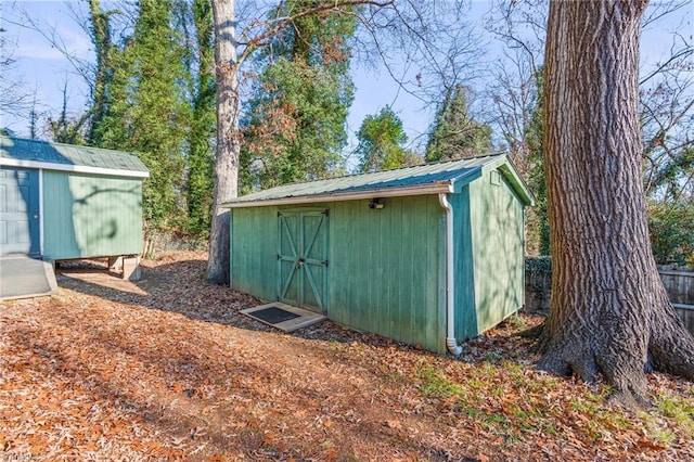 view of outdoor structure