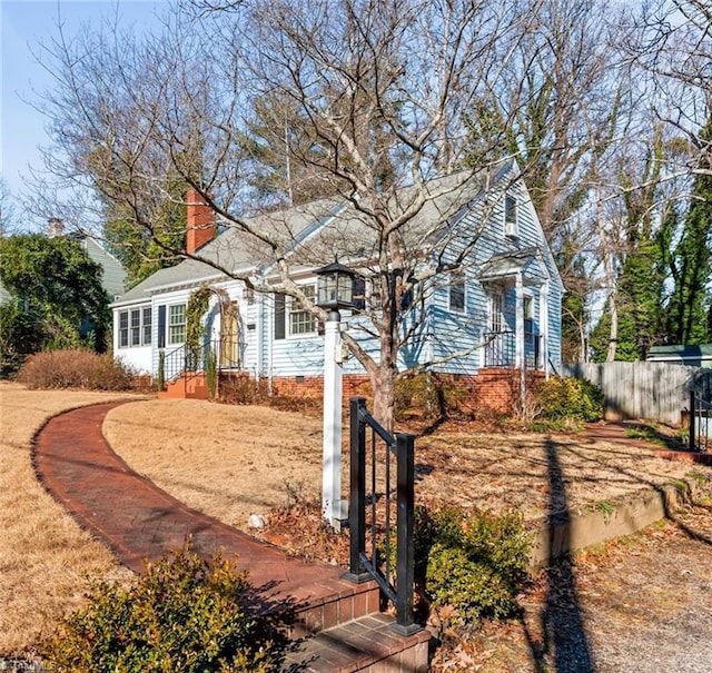 view of front of property