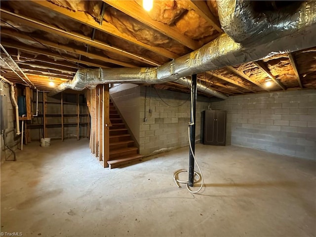 view of basement