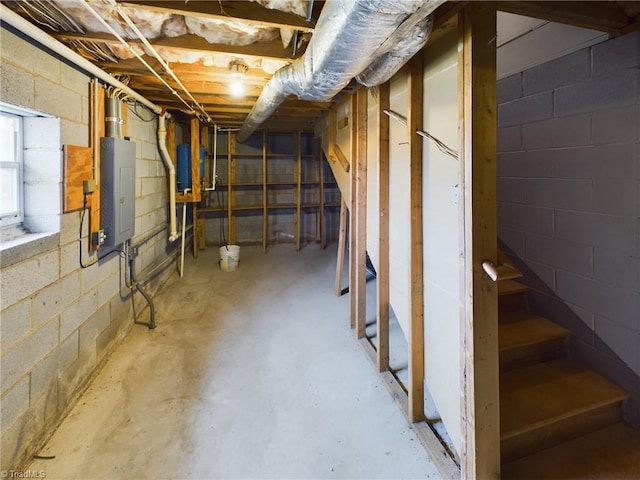 view of basement