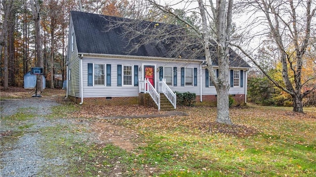 view of cape cod home