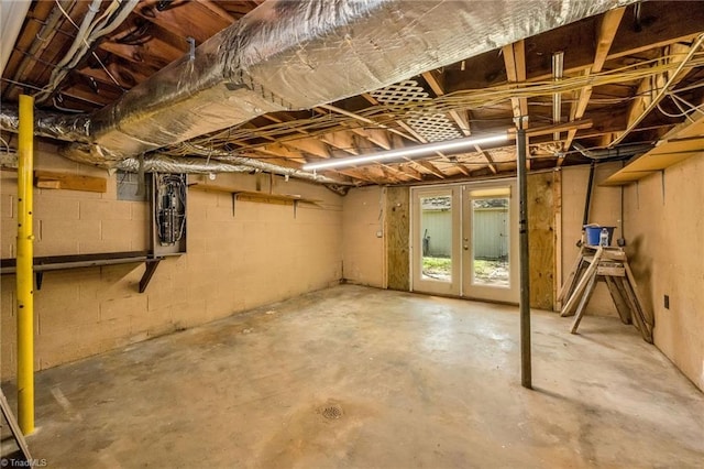 view of basement