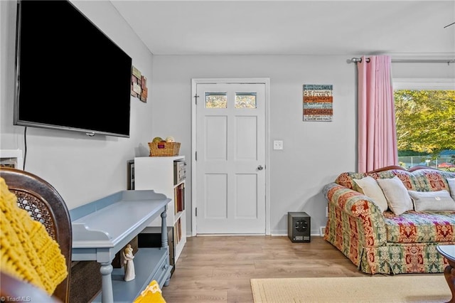 interior space featuring light hardwood / wood-style floors