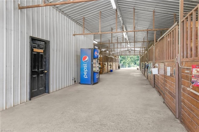 view of horse barn