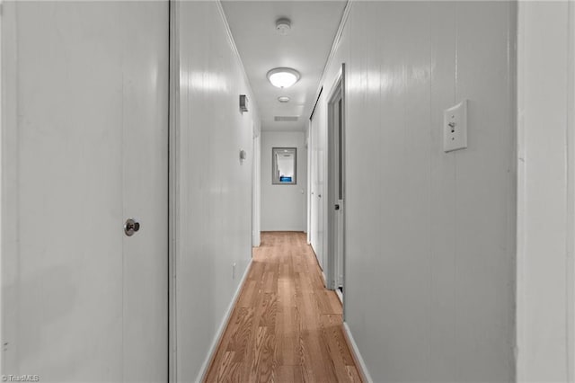 hallway featuring light hardwood / wood-style floors