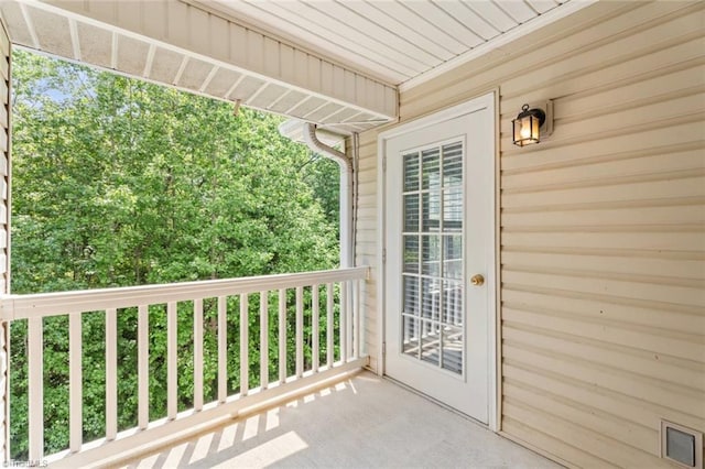 view of balcony